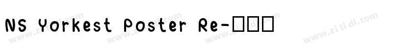 NS Yorkest Poster Re字体转换